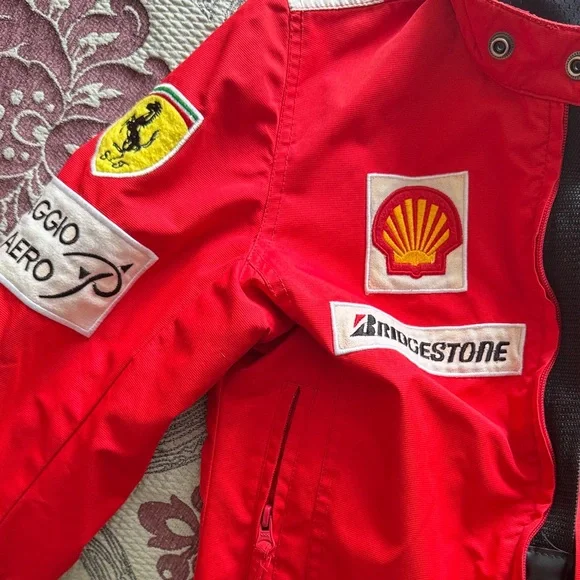 Ferrari Red Racing Jacket with Iconic Patches - Picture 4 of 7